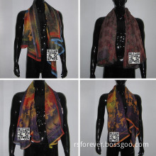 Chinese Digital Printed Polyester Scarf